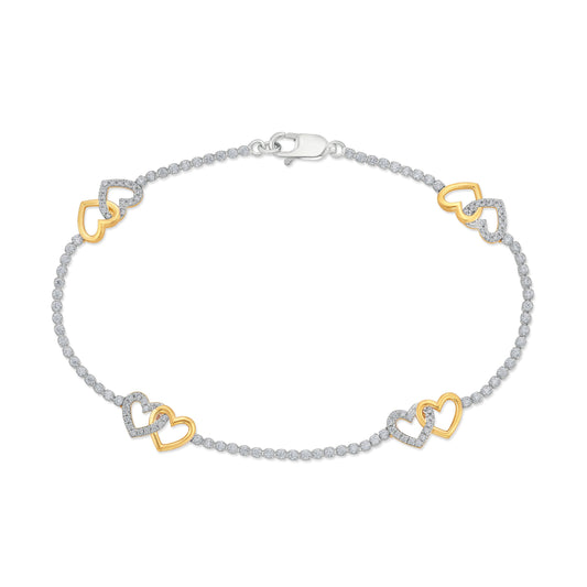 1.00 ct Diamond Bracelet in 10K Gold