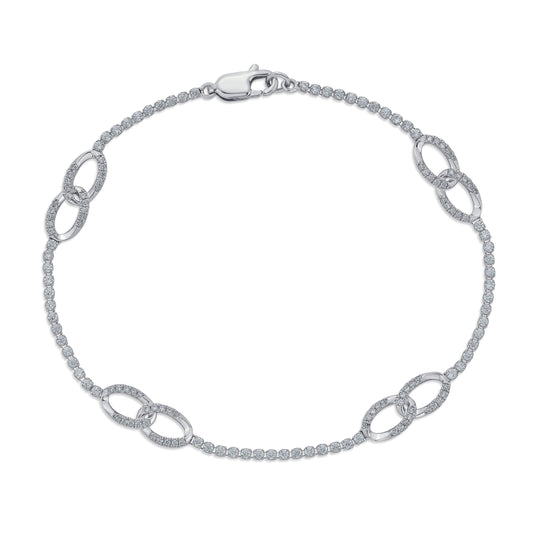 1.00 ct Diamond Bracelet in 10K Gold
