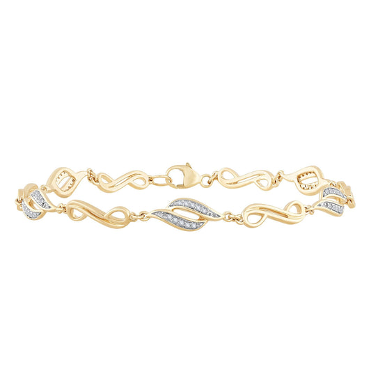 0.20 ct Diamond Bracelet in 10K Gold