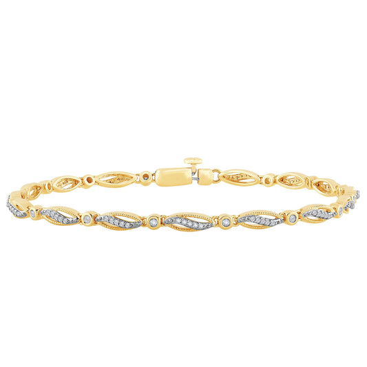0.33 ct Diamond Bracelet in 10K Gold