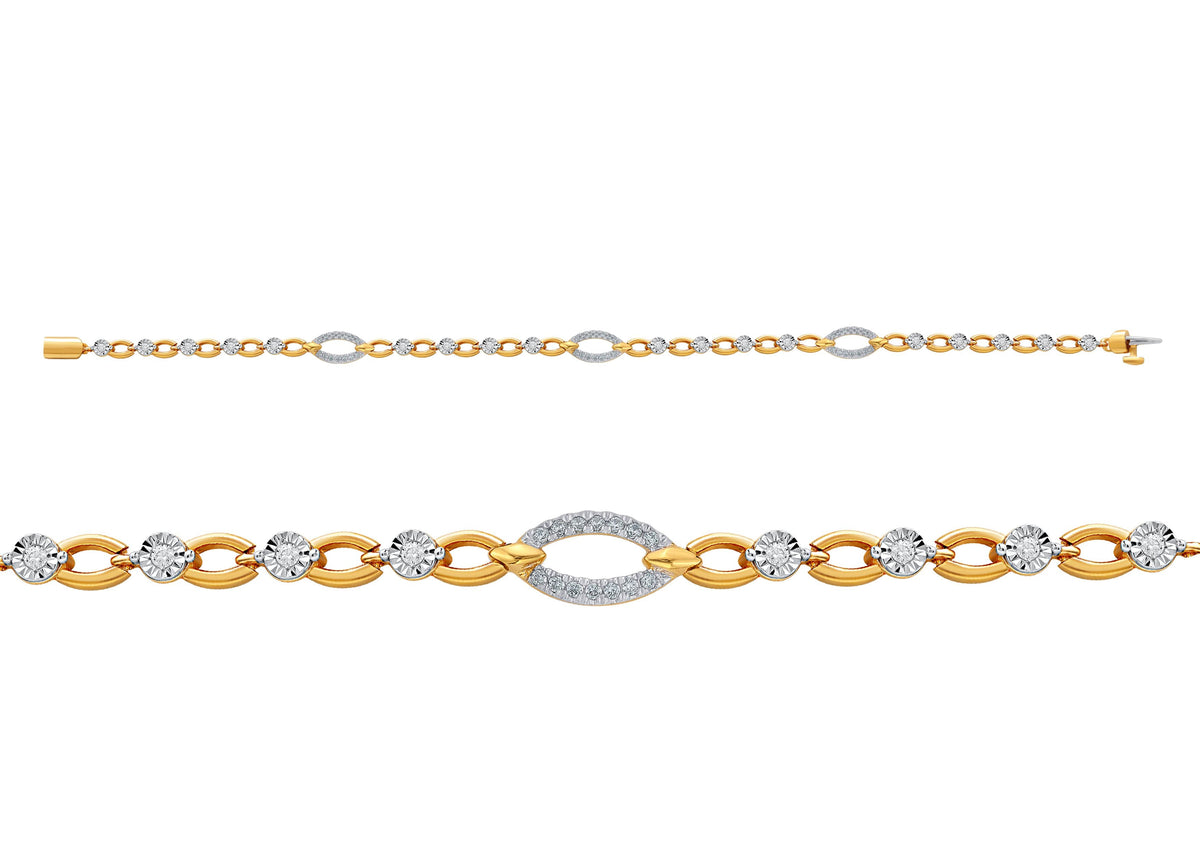 0.50 ct Diamond Bracelet in 10K Gold