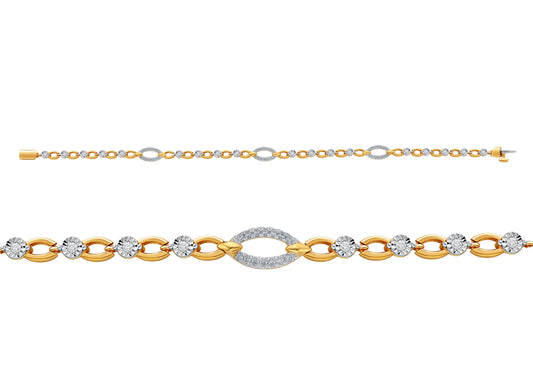 0.50 ct Diamond Bracelet in 10K Gold