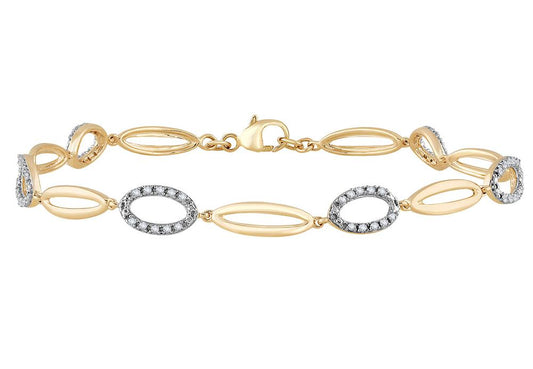 0.25 ct Diamond Bracelet in 10K Gold