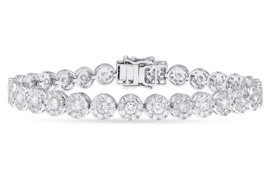 4.83 ct Diamond Bracelet in 14K Gold