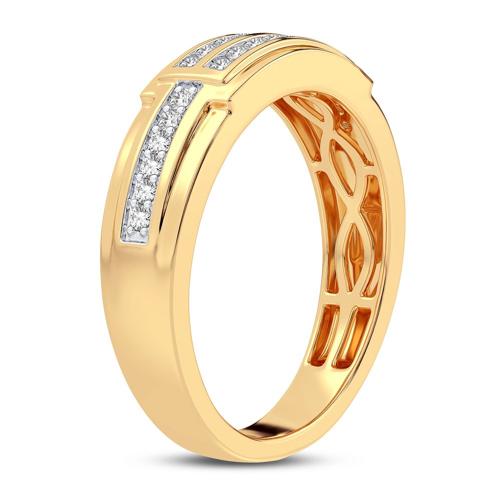 0.25 ct Men's Diamond Ring in 10K Gold
