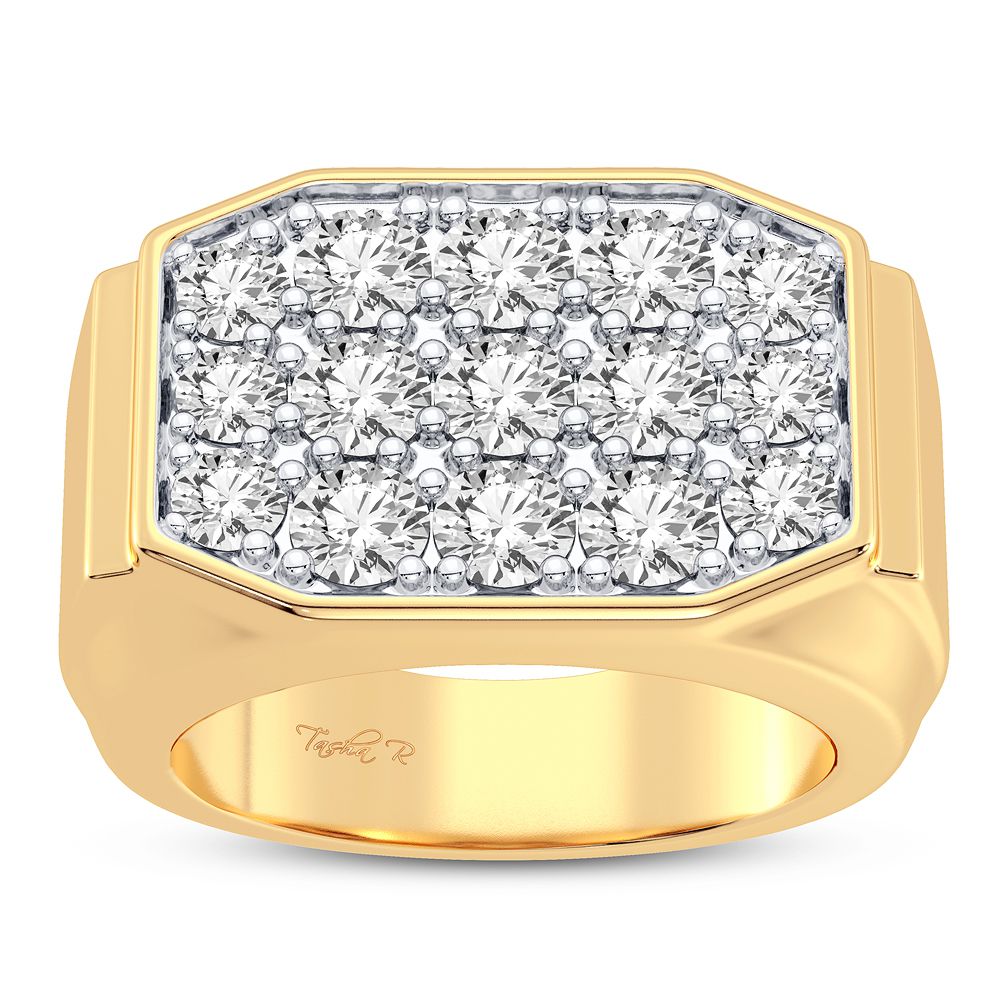 3.00 ct Men's Diamond Ring in 14K Gold