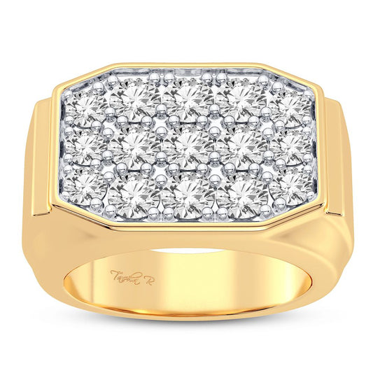 3.00 ct Men's Diamond Ring in 14K Gold