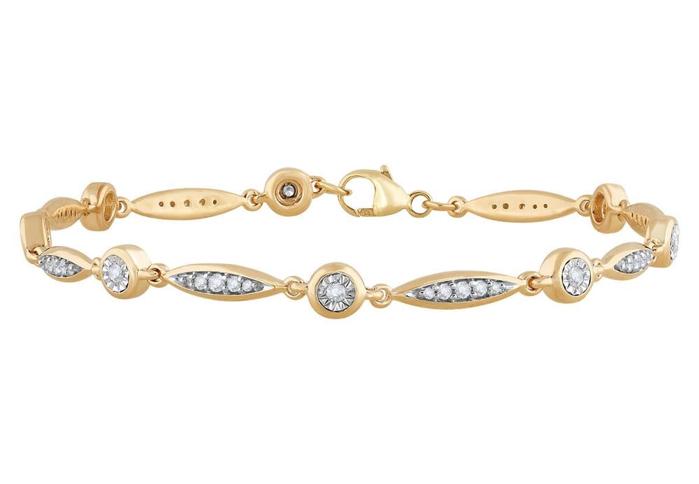 0.50 ct Diamond Bracelet in 10K Gold