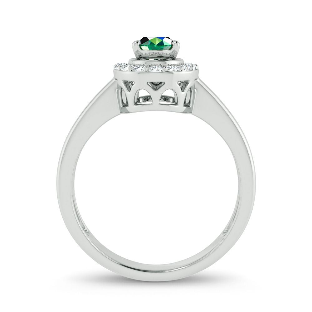 0.15 ct Emerald & Diamond Ring in 10K Gold