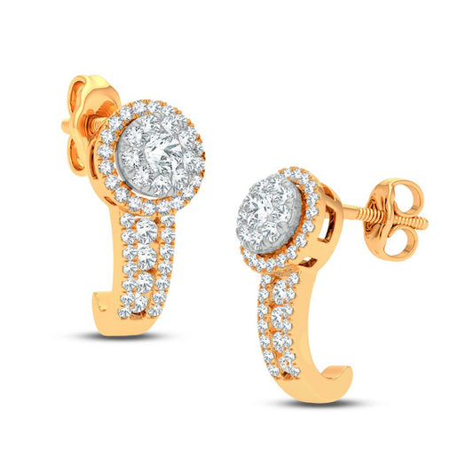 0.50 ct Diamond Earrings in 14K Gold