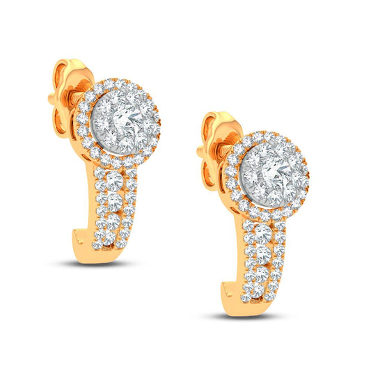 0.50 ct Diamond Earrings in 14K Gold