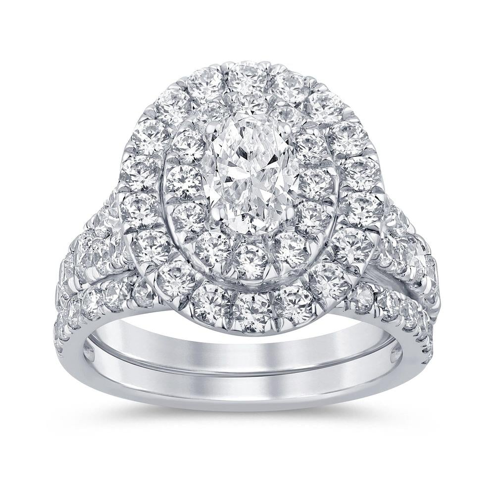 3.00 ct Diamond Bridal Ring in 14K Gold