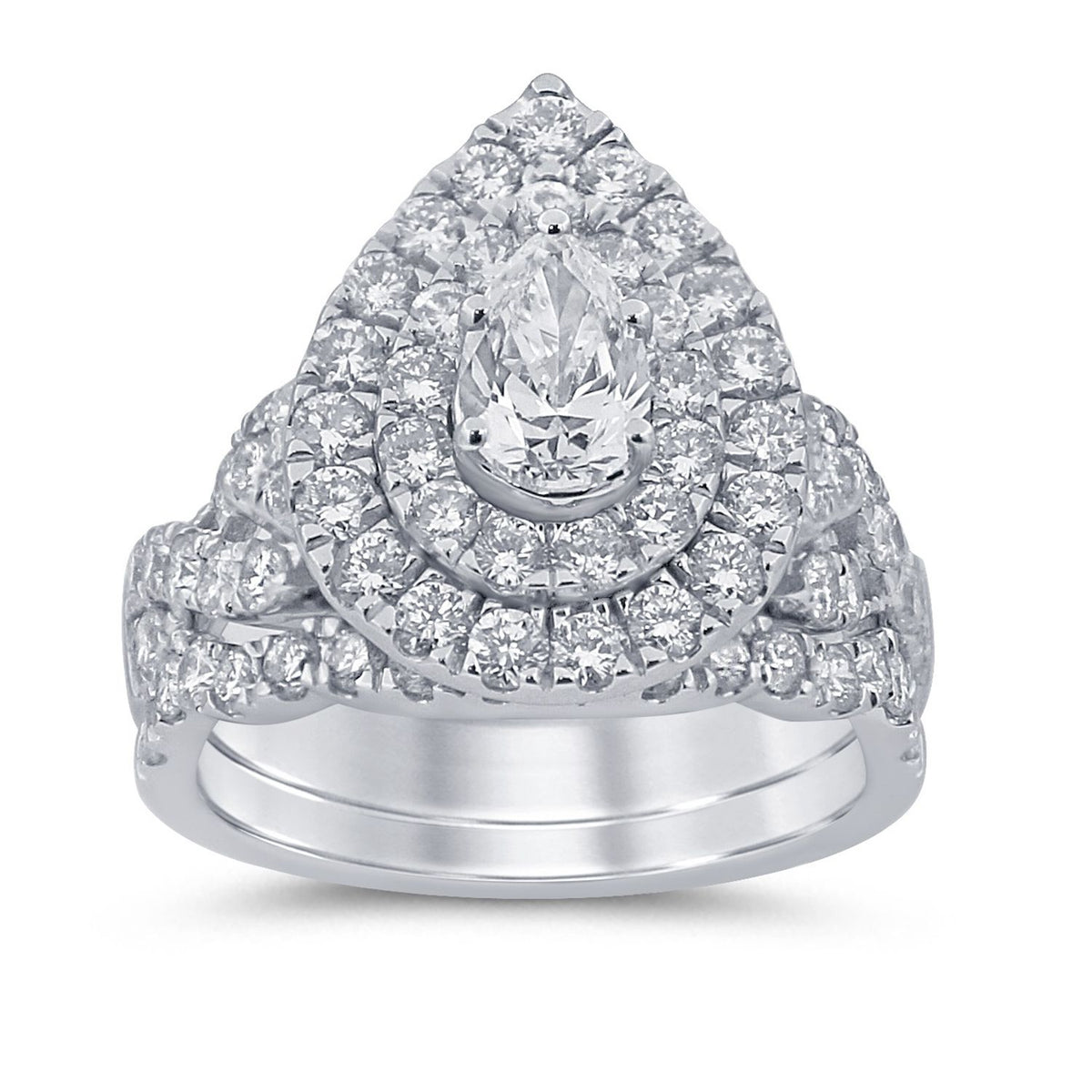 3.00 ct Diamond Bridal Ring in 14K Gold