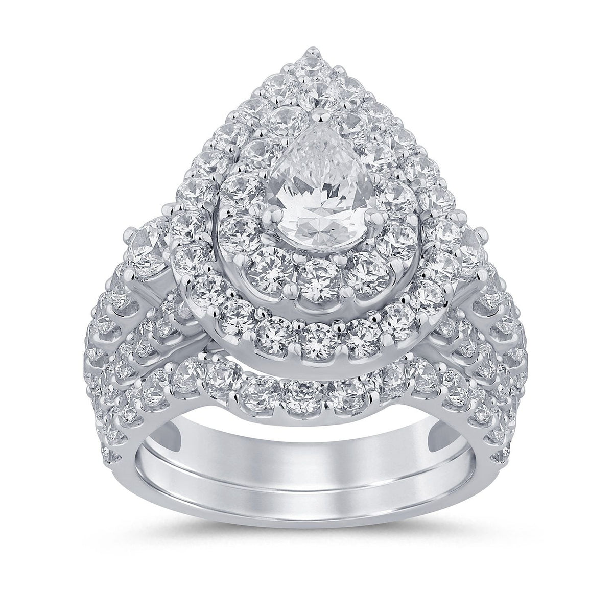 4.00 ct Diamond Bridal Ring in 14K Gold