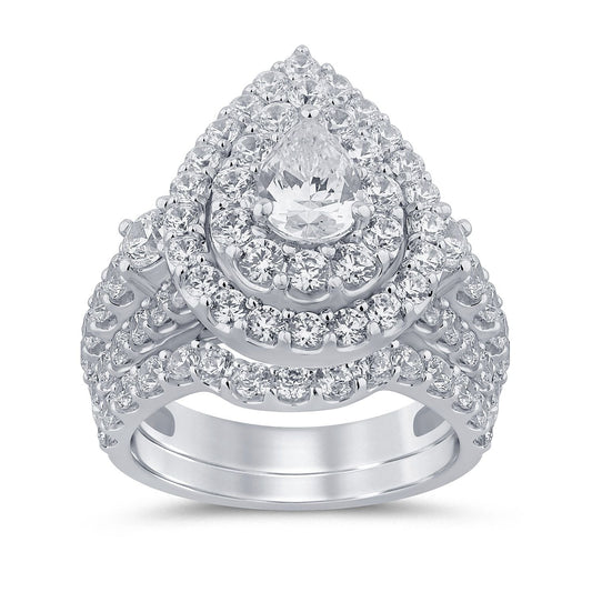 4.00 ct Diamond Bridal Ring in 14K Gold