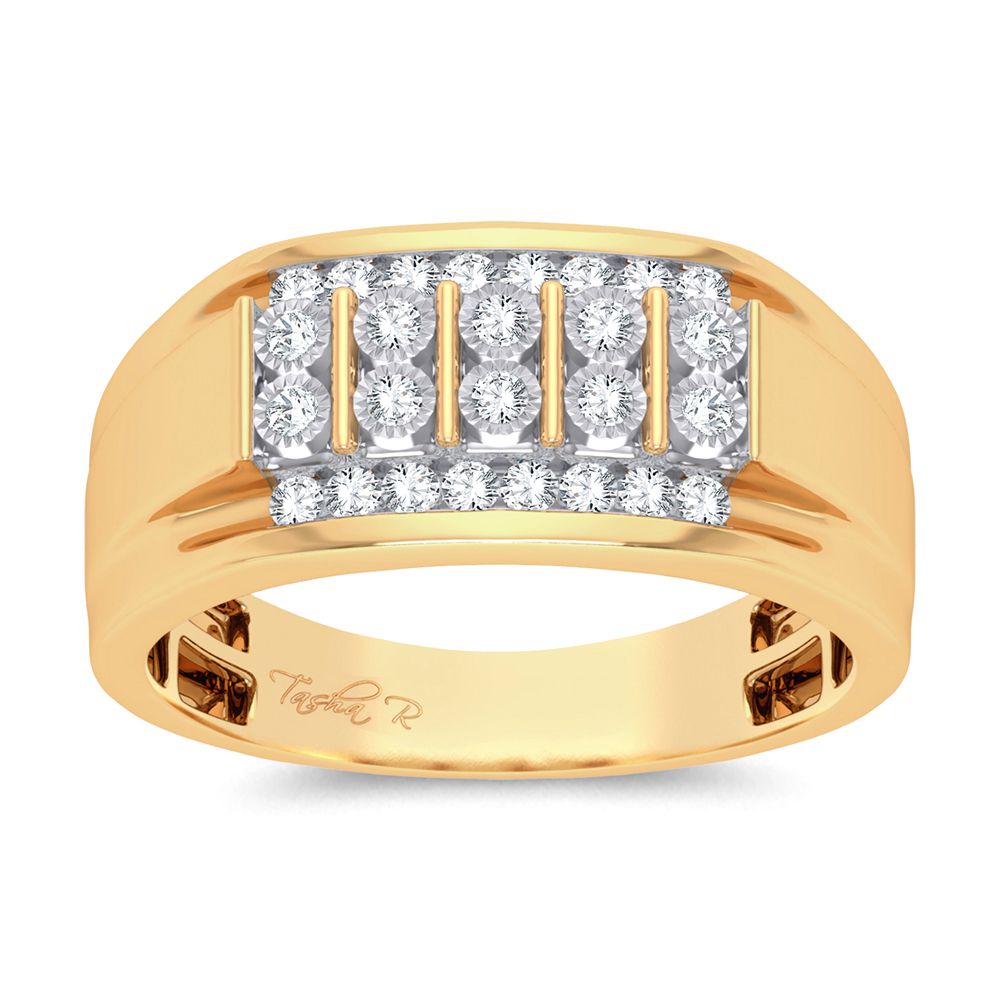 0.25 ct Men's Diamond Ring in 10K Gold