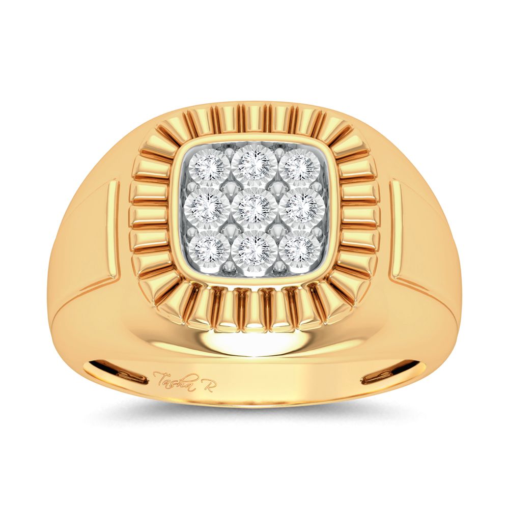 0.20 ct Men's Diamond Ring in 10K Gold