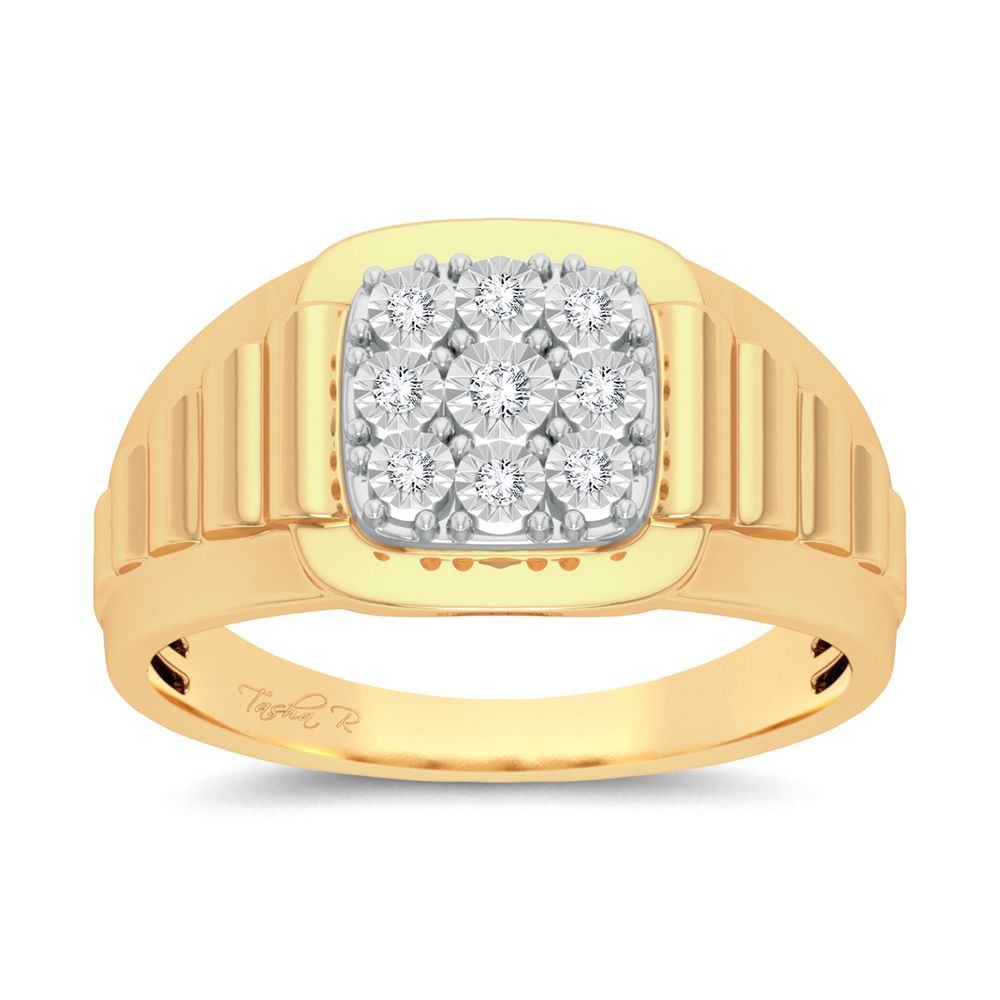 0.15 ct Men's Diamond Ring in 10K Gold