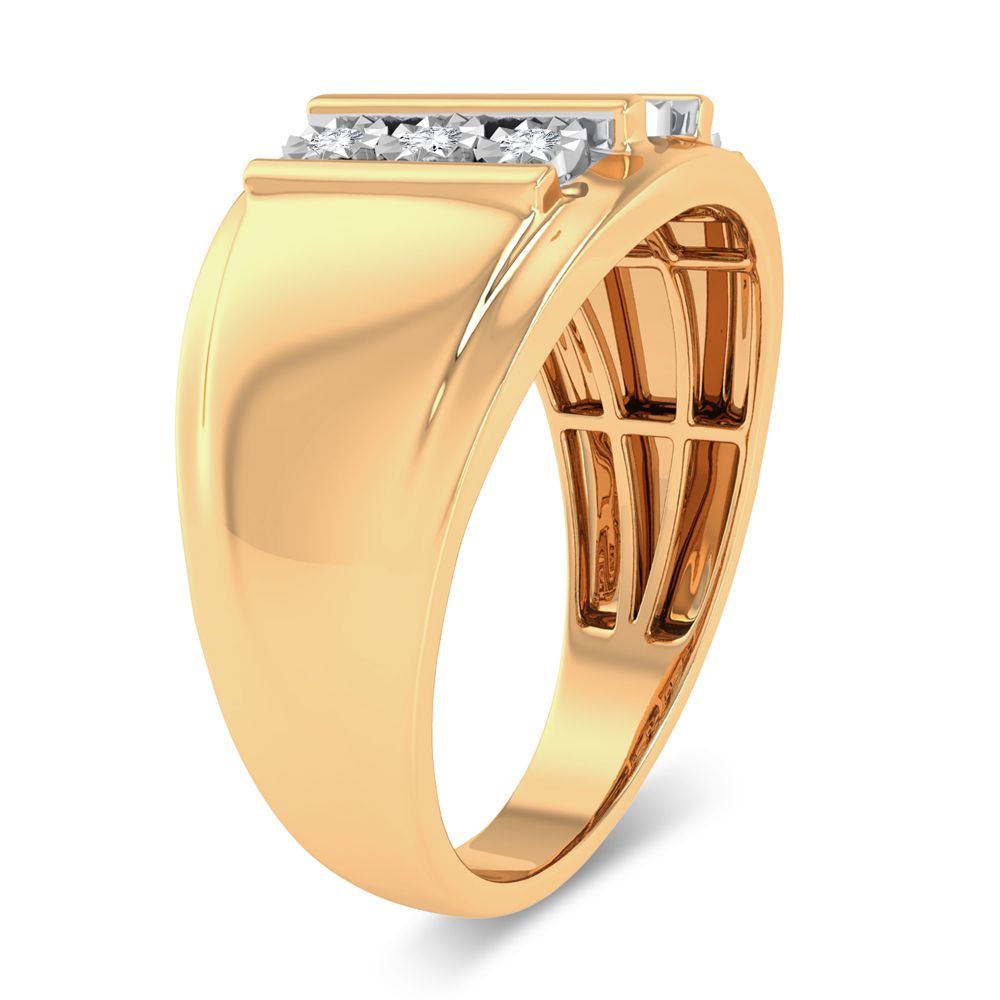 0.20 ct Men's Diamond Ring in 10K Gold