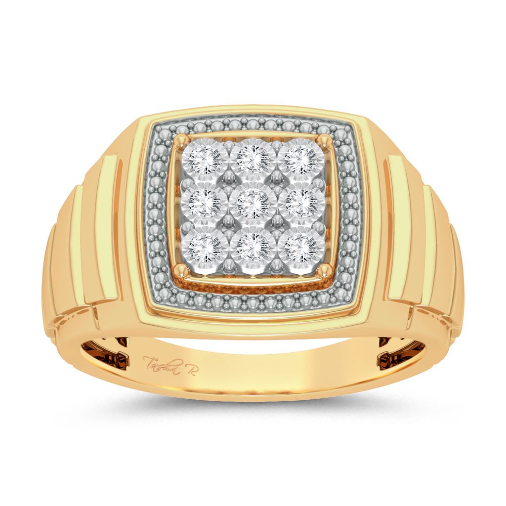 0.20 ct Men's Diamond Ring in 10K Gold