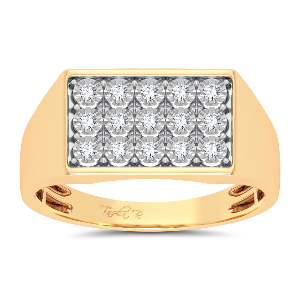 0.20 ct Men's Diamond Ring in 10K Gold
