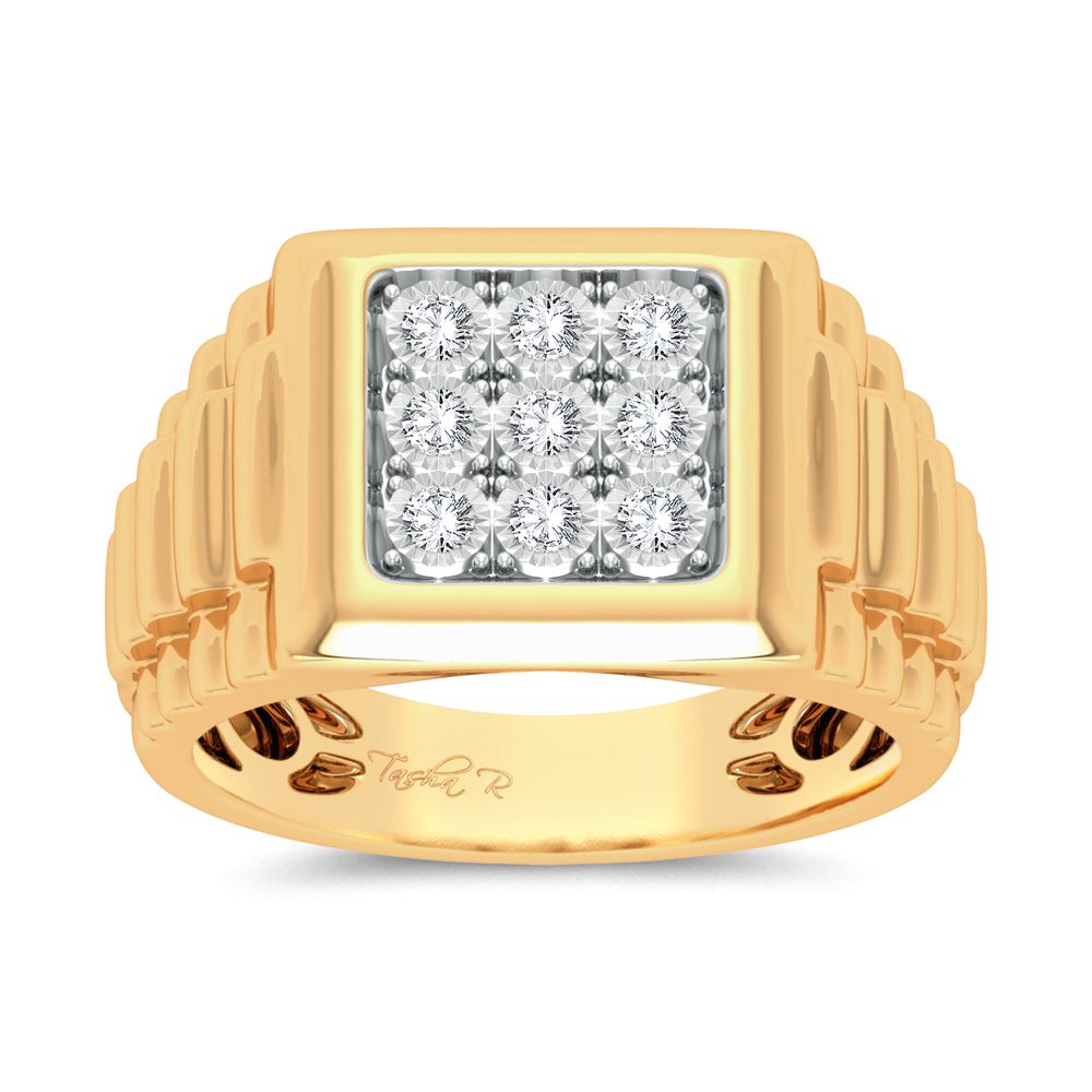 0.15 ct Men's Diamond Ring in 10K Gold