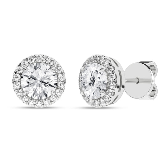 14K 2.25ct Certified Lab Grown Diamond Earrings