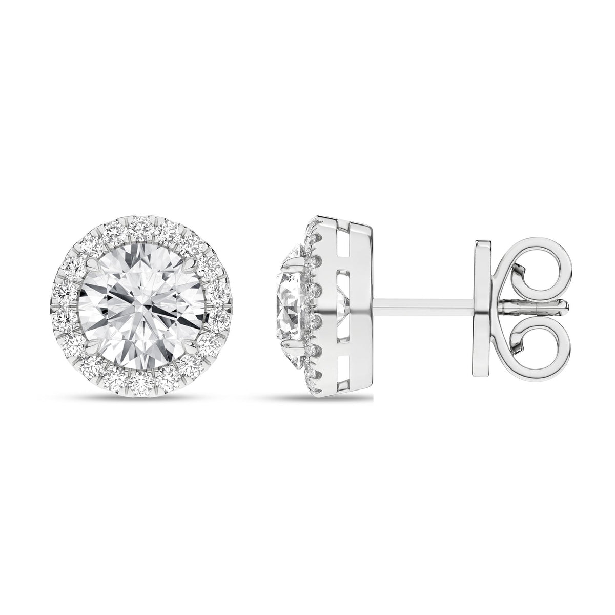 14K 2.25ct Certified Lab Grown Diamond Earrings