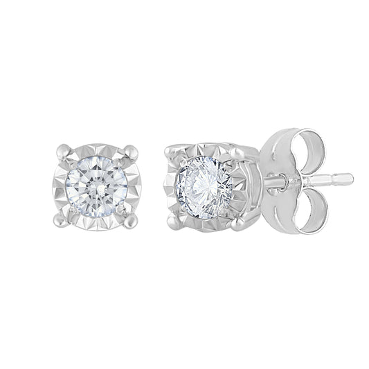 0.32 ct Diamond Stud Earrings in 10K Gold