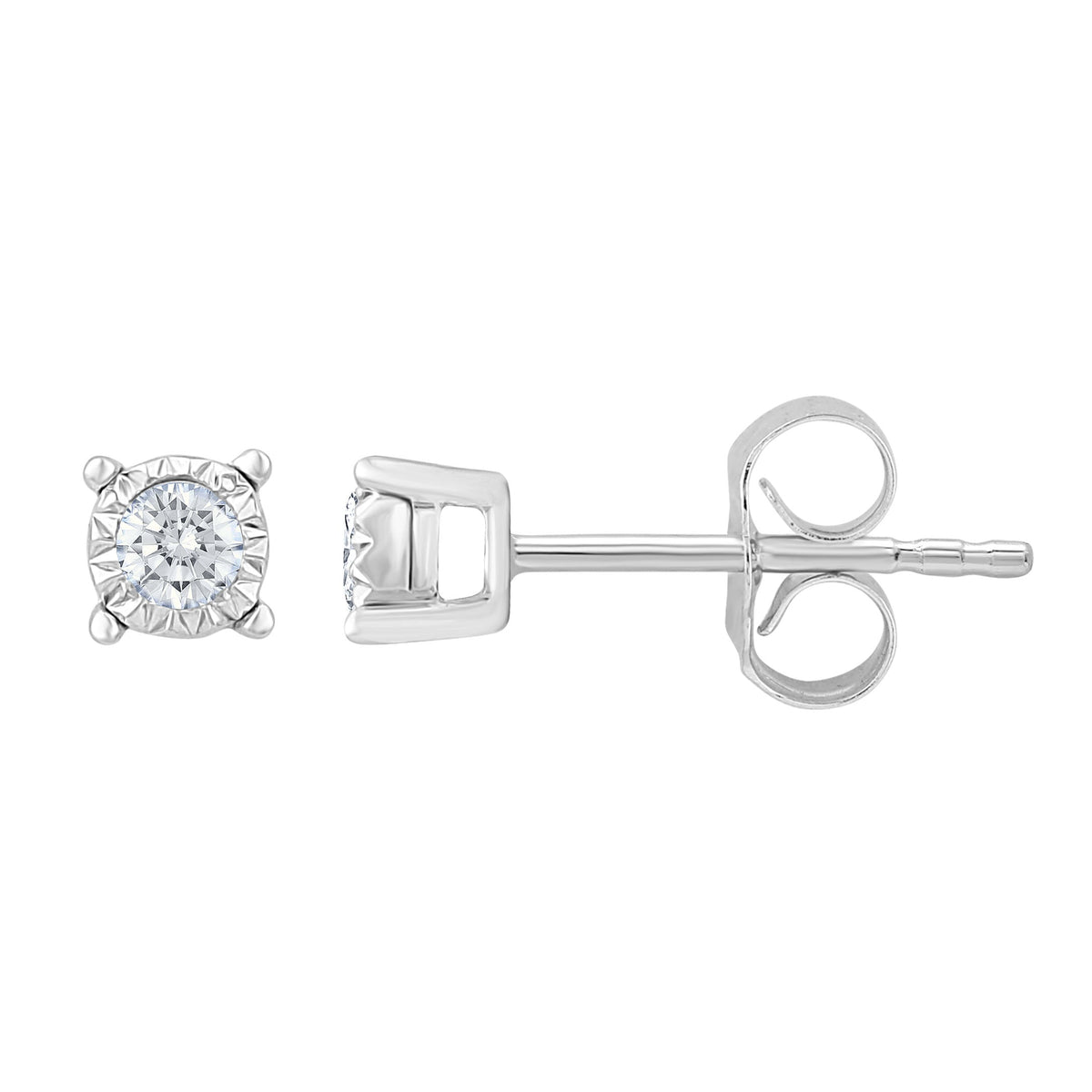 0.10 ct Diamond Stud Earrings in 10K Gold
