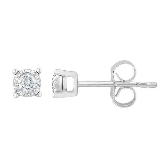0.10 ct Diamond Stud Earrings in 10K Gold