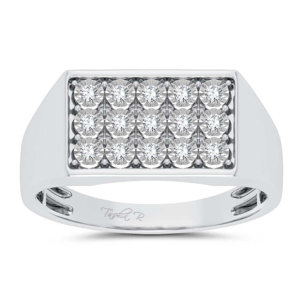 0.20 ct Men's Diamond Ring in 10K Gold