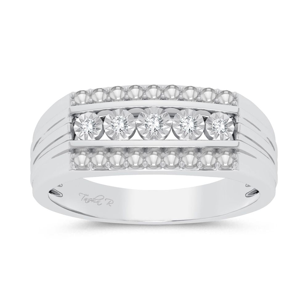 0.15 ct Men's Diamond Ring in 10K Gold