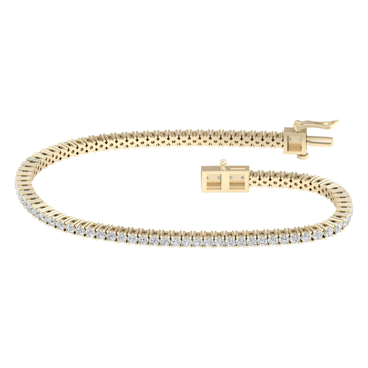 3.00 ct Lab Grown Diamond Bracelet in 14K Gold