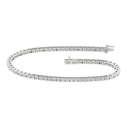 4.00 ct Lab Grown Diamond Bracelet in 14K Gold