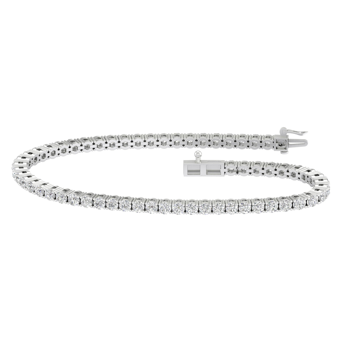 5.00 ct Lab Grown Diamond Bracelet in 14K Gold