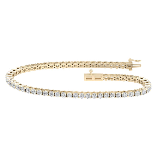 2.00 ct Lab Grown Diamond Bracelet in 14K Gold