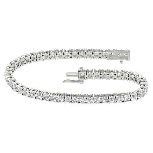 6.00 ct Lab Grown Diamond Bracelet in 14K Gold