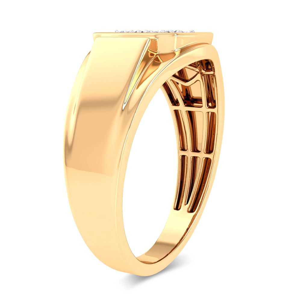 0.13 ct Men's Diamond Ring in 10K Gold