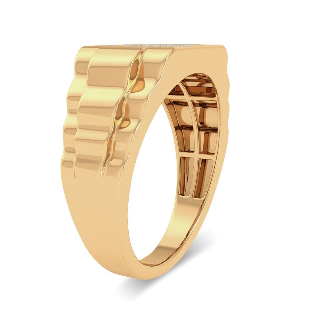 0.16 ct Men's Diamond Ring in 10K Gold