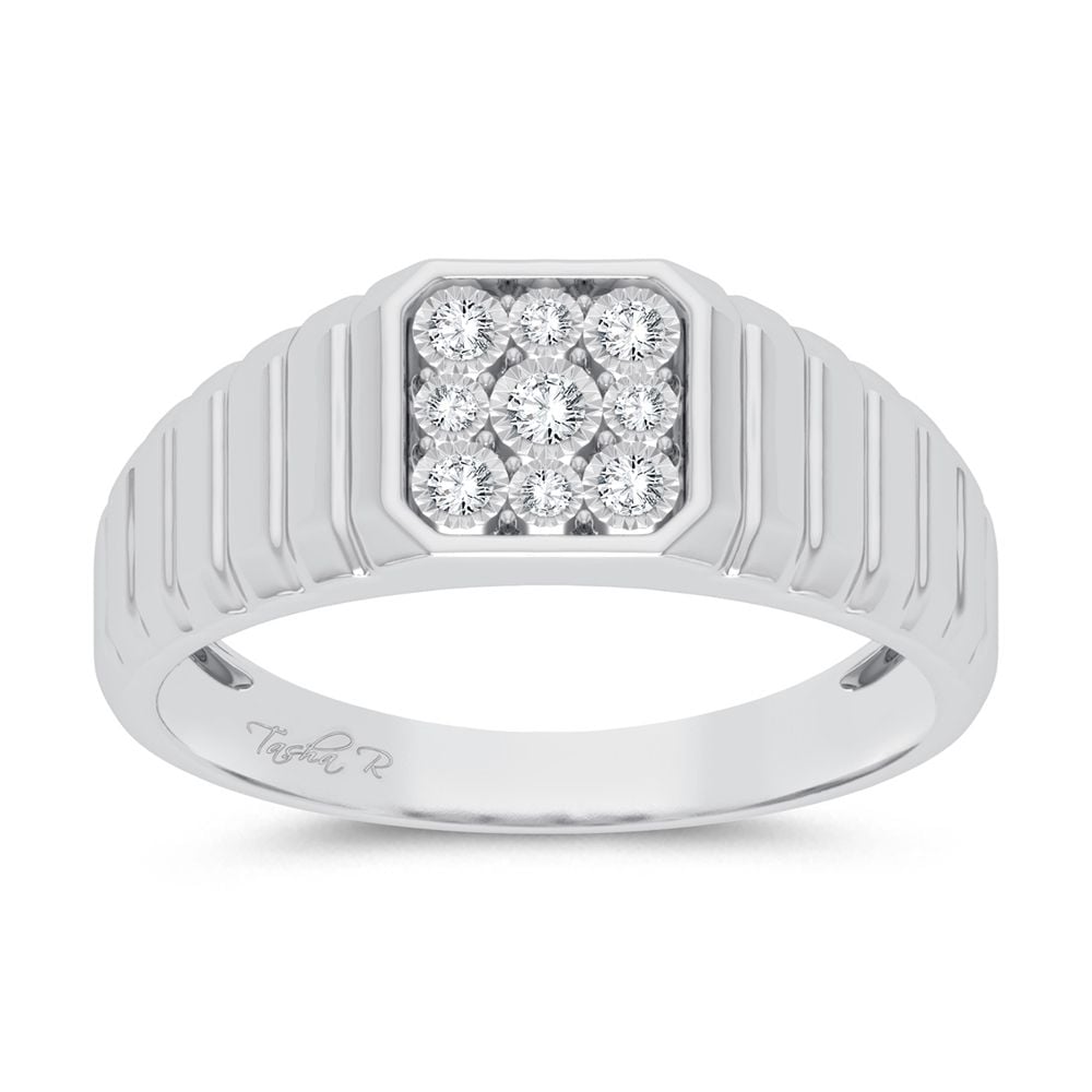 0.15 ct Men's Diamond Ring in 10K Gold