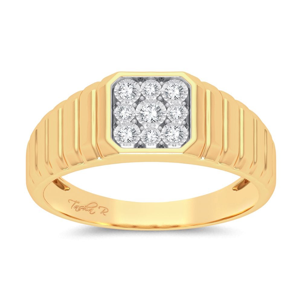 0.15 ct Men's Diamond Ring in 10K Gold