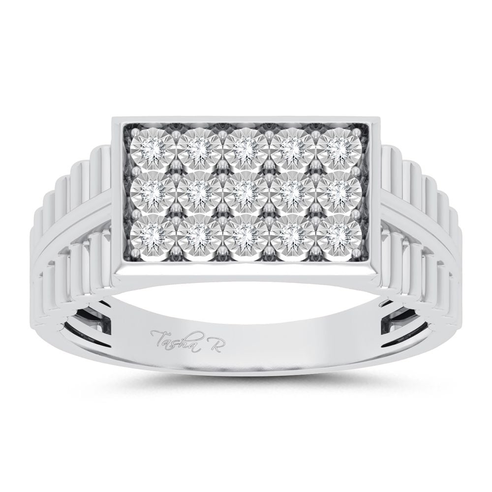 0.15 ct Men's Diamond Ring in 10K Gold