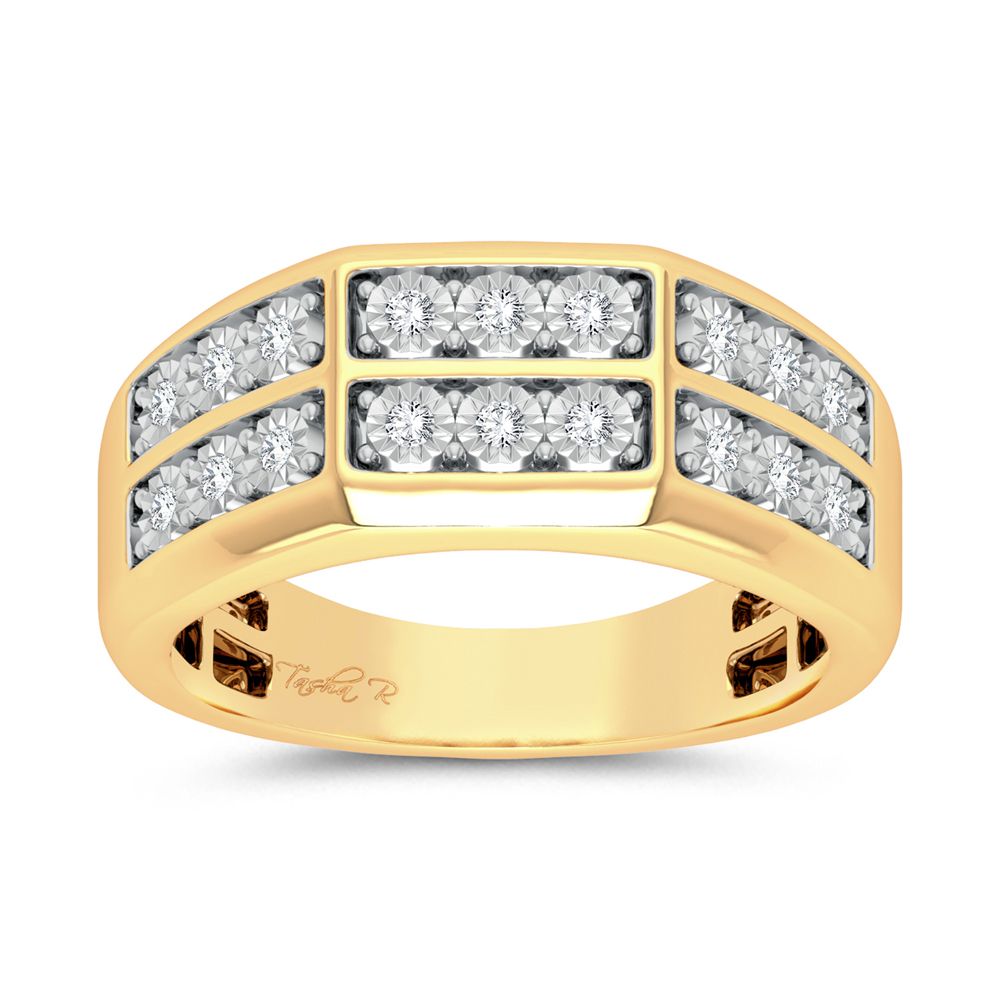 0.20 ct Men's Diamond Ring in 10K Gold