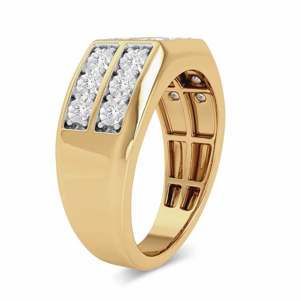 0.20 ct Men's Diamond Ring in 10K Gold