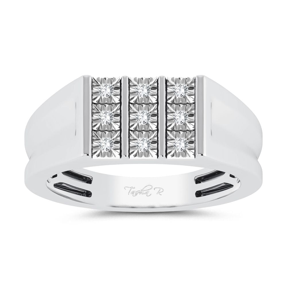 0.15 ct Men's Diamond Ring in 10K Gold
