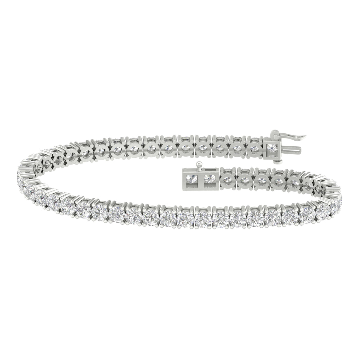 10.00 ct Lab Grown Diamond Bracelet in 14K Gold