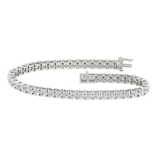 10.00 ct Lab Grown Diamond Bracelet in 14K Gold