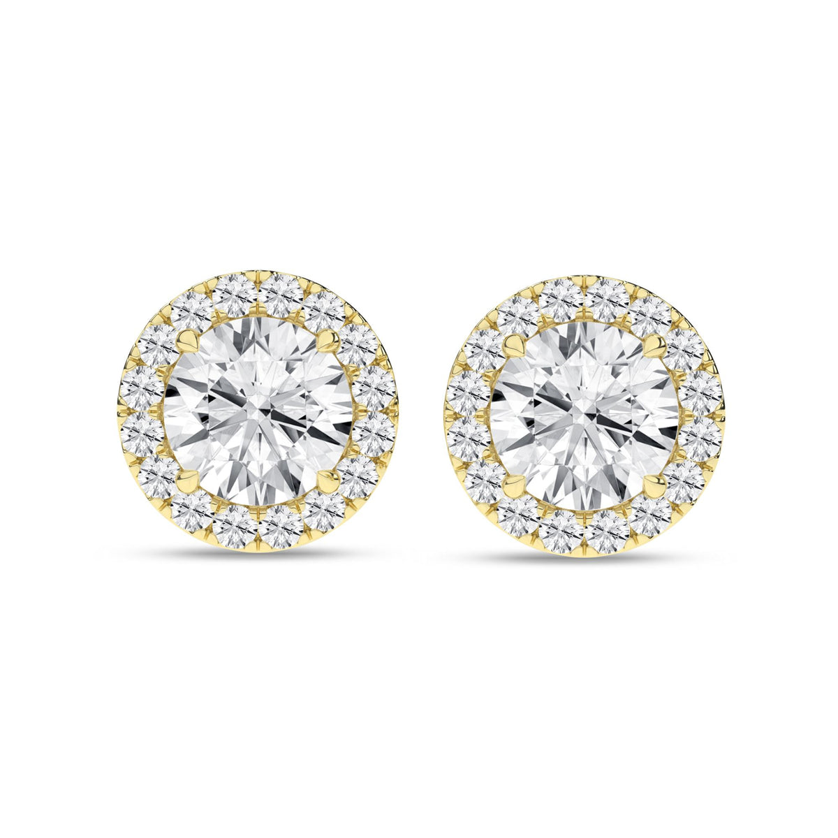 14K 2.25ct Certified Lab Grown Diamond Earrings