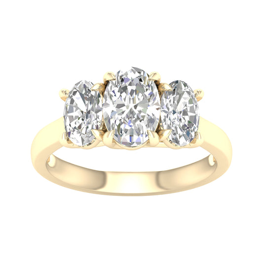 3.00 ct Lab Grown Diamond Ring in 14K Gold